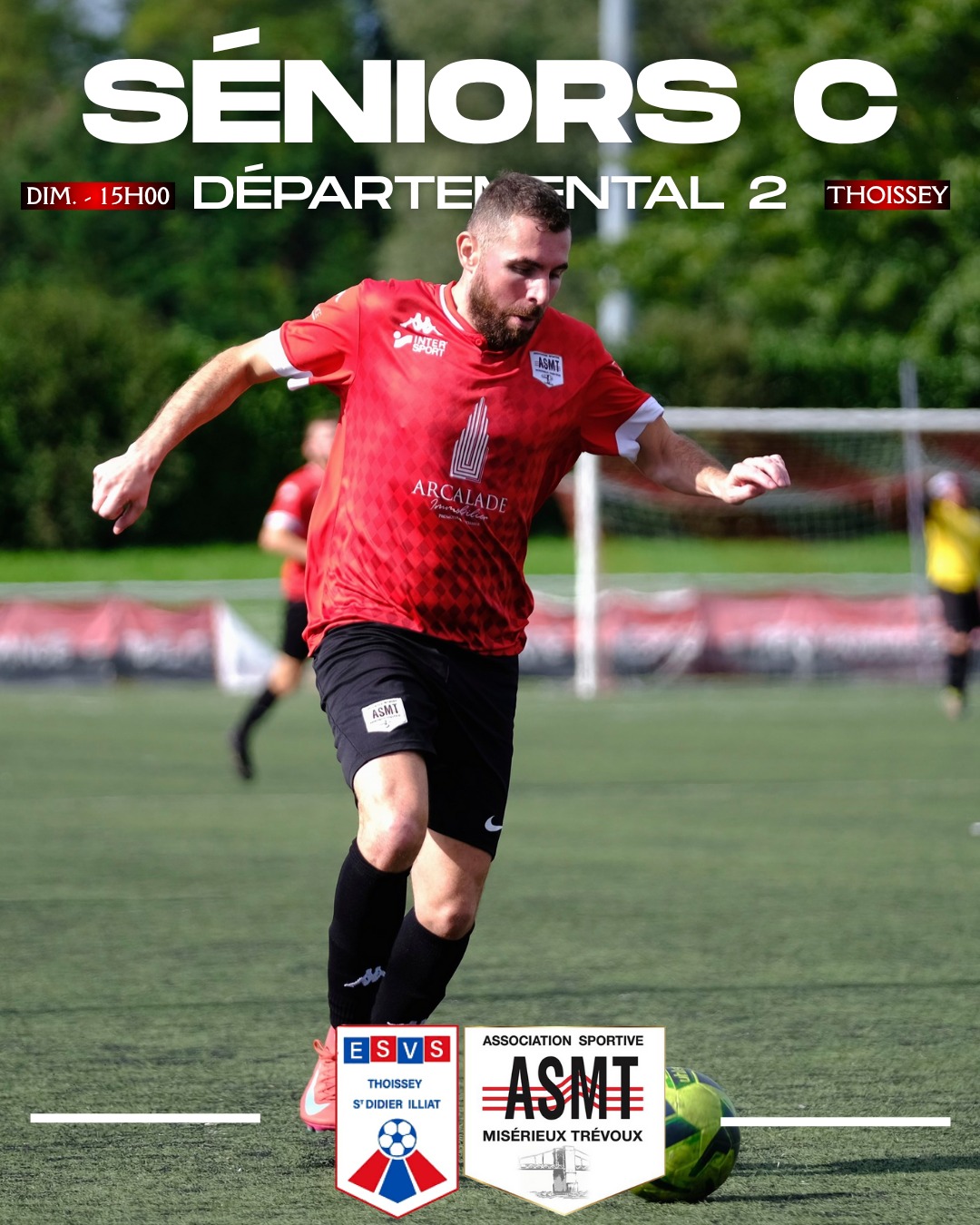 Programme de l'ASMT pour le week-end du 25 et 26 octobre, championnat de football