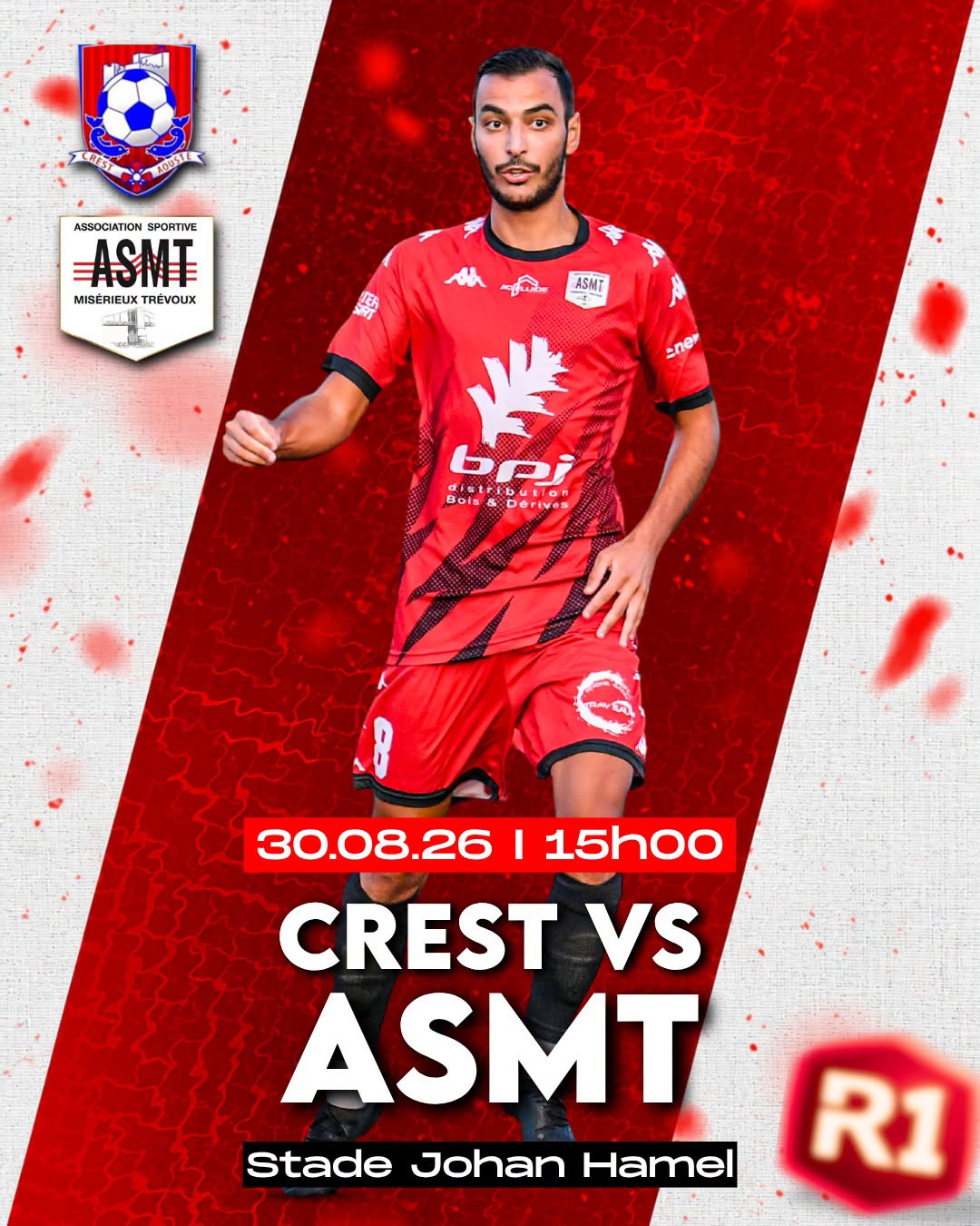 Programme des matchs de l'ASMT pour le week-end du 30 aout, championnat de football