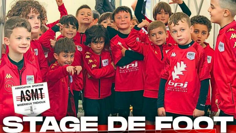 Stage de football – Vacances d’octobre 2026 à Trévoux