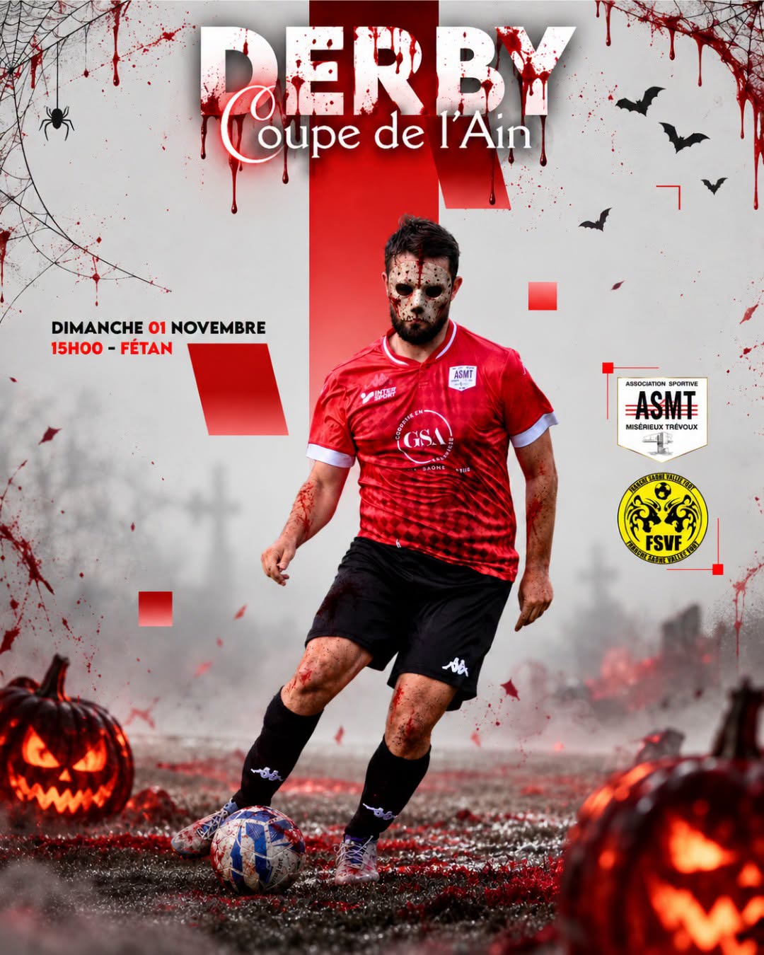 Programme des matchs de l'ASMT pour le week-end du 1er novembre, championnat de football